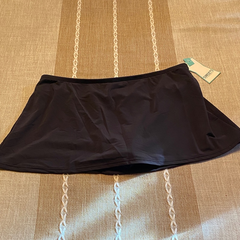 Chic Black Swim Coverup Skirt
